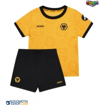 Otroški Nogometni dresi Wolves Domači 2025-26 Kratek Rokav (+ Kratke hlače)